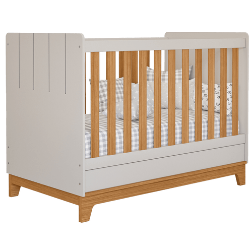 Berço Americano Mini Cama 2 em 1 Estilo Retrô 100% MDF