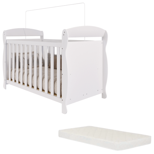 Berço Americano Marquesa 3 Em 1 100% MDF com Colchão