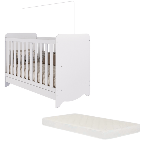 Berço Americano Ben 3 Em 1 100% MDF Com Colchão D18