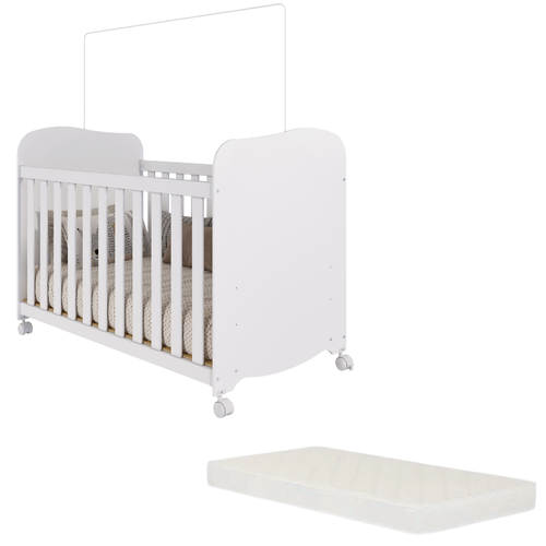 Berço Americano Uli 100% MDF Com Colchão